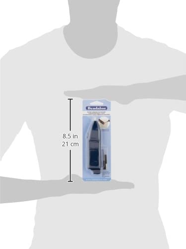 Beadalon Bead Reamer, Battery Operated Jewelry Making Tool, Blue - Image 3