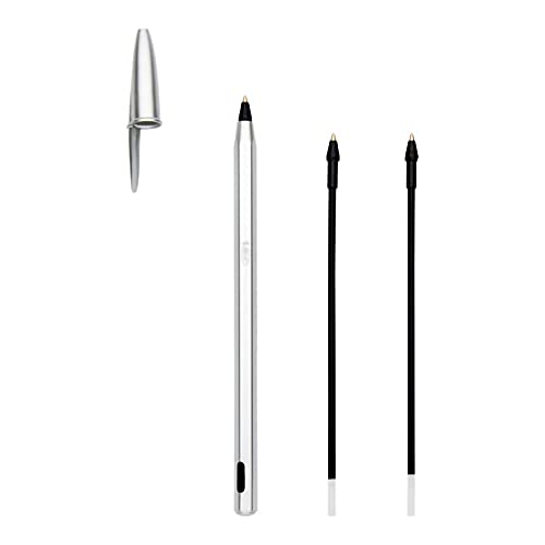 Bic Cristal ReNew Re-Fillable Pen and 2 Refills, Black Single Pack,501036 - Image 2