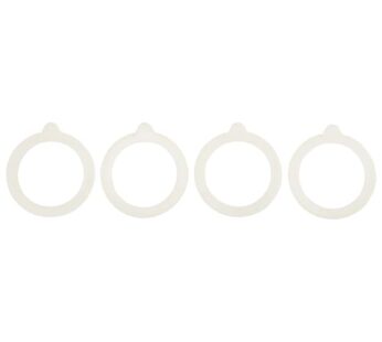 HIC Kitchen Replacement Gasket Seals, European-Grade Silicone, Fits Regular Mouth Canning