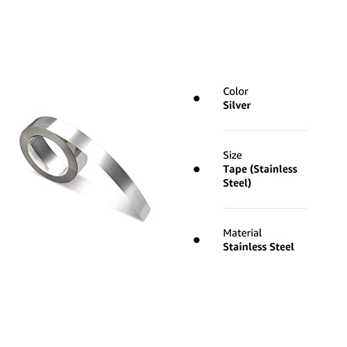 DYMO Non-Adhesive Stainless Steel Embossing Tape, 1/2-inch x 21-foot - Image 3