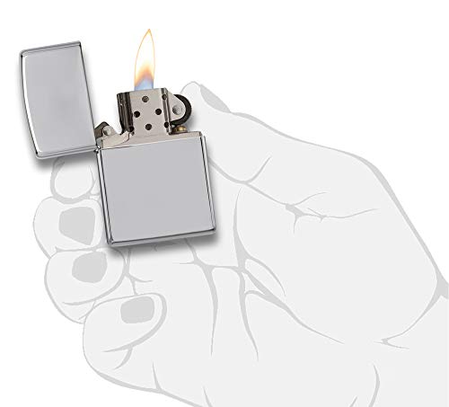 Zippo 250 Classic High Polish Chrome Pocket Lighter - Image 5