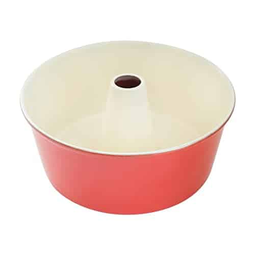 Nordic Ware Angel Food Cake Pan, 16-Cup, Red