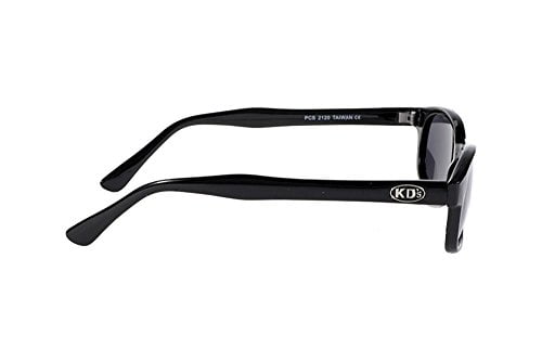 Pacific Coast Original KD's Biker Sunglasses (Black Frame/Dark Grey Lens) - Image 3