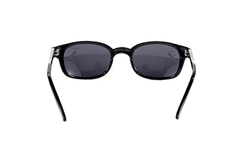 Pacific Coast Original KD's Biker Sunglasses (Black Frame/Dark Grey Lens) - Image 5
