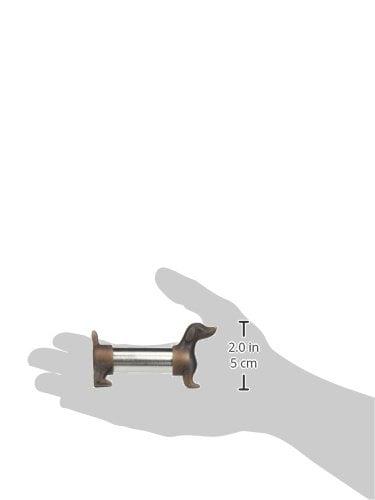 Kikkerland Dachshund Salt and Pepper Shakers, Brown/Silver - Image 5