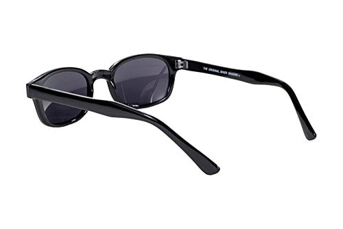Pacific Coast Original KD's Biker Sunglasses (Black Frame/Dark Grey Lens) - Image 6