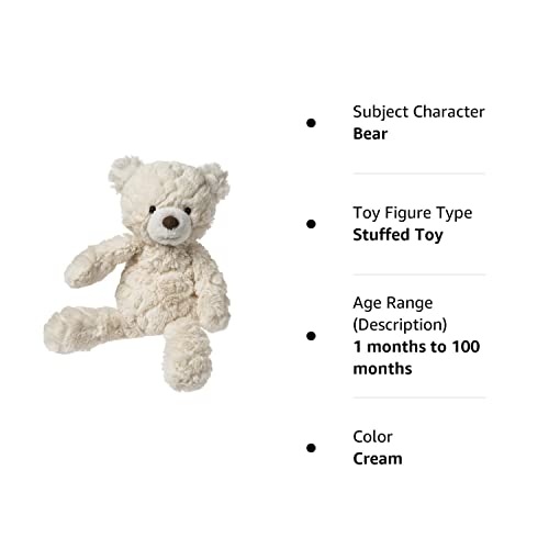 Mary Meyer Putty Bear Small Teddy Bear Soft Toy, Cream - Image 7