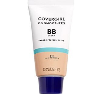 COVERGIRL Smoothers Lightweight BB Cream, 1 Tube (1.35 Ounce), Light to Medium 810 Skin To