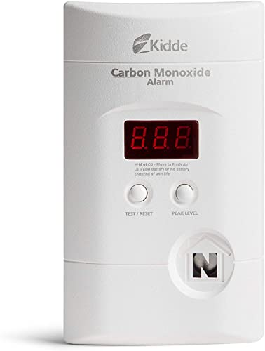 Kidde Carbon Monoxide Detector, Plug In Wall with 9-Volt Battery Backup, Digital LED Displ - Image 14