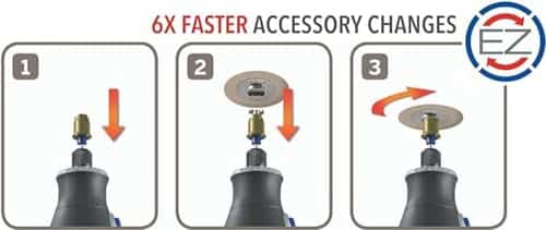 Dremel 456B EZ SpeedClic Cutting Wheels Accessory Set with 12 Metal Saw Cutting Discs for - Image 4