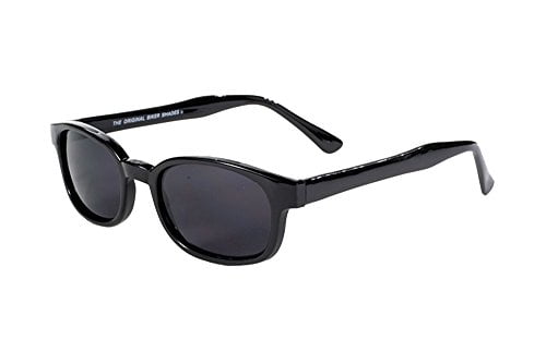 Pacific Coast Original KD's Biker Sunglasses (Black Frame/Dark Grey Lens) - Image 8