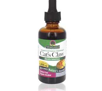 Nature’s Answer Cat’s Claw Bark 1,000 mg with Organic Low Alcohol, 2-Fluid Ounces | Natura