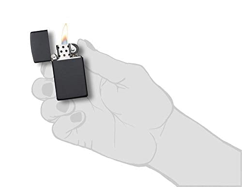 Zippo Slim Black Matte Pocket Lighter - Image 5