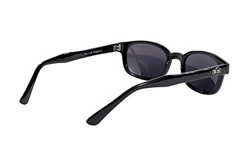 Pacific Coast Original KD's Biker Sunglasses (Black Frame/Dark Grey Lens) - Image 4