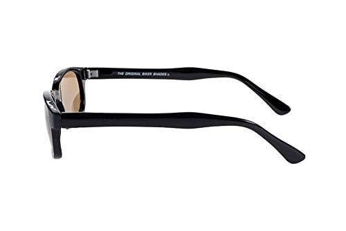Pacific Coast Original KD's Biker Sunglasses (Black Frame/Dark Grey Lens) - Image 7