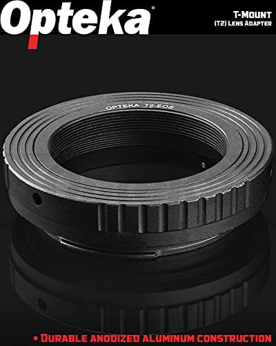 Opteka T-Mount (T2) Adapter Compatible with Canon EF EOS 80D, 77D, 70D, 60D, 60Da, 50D, 7D - Image 3