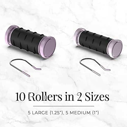 Remington Compact Ceramic Dual Voltage Hair Setter & Rollers, 1-1 ?" Purple/Black, 10 Piec - Image 5