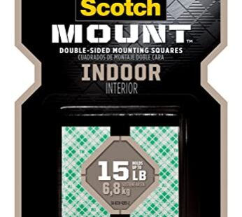 Scotch-Mount Indoor Double-Sided Mounting Squares 111H-SQ-48, 1 in x 1 in 48/pk