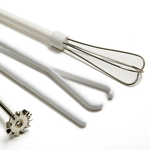 Norpro Cordless Mini Mixer, 5 Piece Set, One Size, White - Image 3