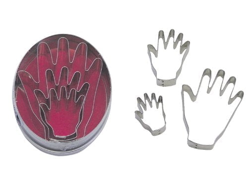 R&M International Hand Shaped Cookie Cutters, Assorted Sizes, 3-Piece Set in Gift Tin - Image 4