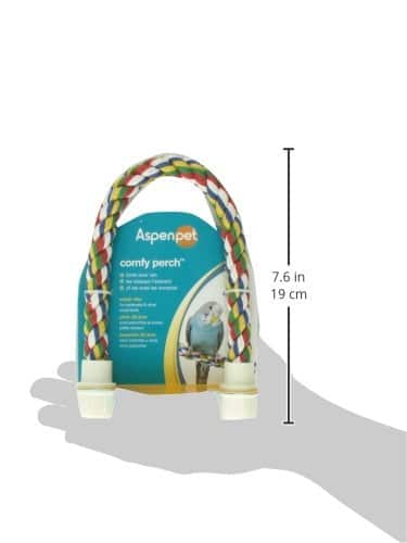 JW Pet Comfy Perch For Birds Flexible Multi-color Rope, Small - 14" Length - Image 8