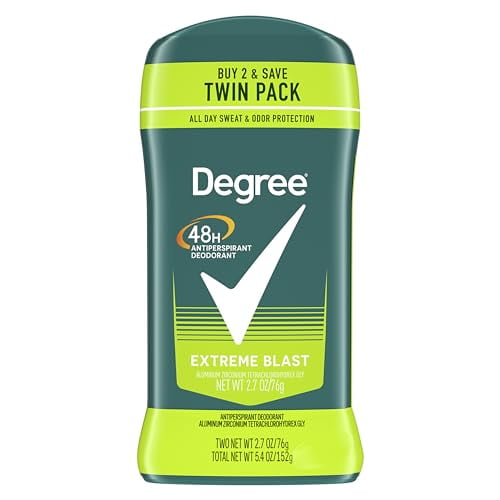 Degree Men Original Protection Antiperspirant Deodorant Extreme Blast Twin Pack 48-Hour Sw - Image 2
