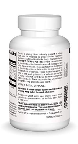 Source Naturals PectImmune Modified Citrus Pectin 750mg - 120 Capsules - Image 2