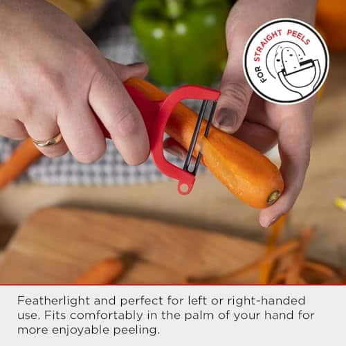 Kuhn Rikon Original Swiss Peeler 3-Pack Red/Green/Yellow - Image 6