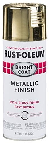 Rust-Oleum 7710830 Stops Rust Bright Coat Metallic Spray Paint, 11 Ounce (Pack of 1) , Gol