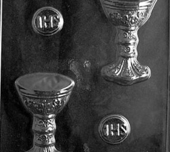 Cybrtrayd Host/Chalice Chocolate Candy Mold with Exclusive Cybrtrayd Copyrighted Chocolate