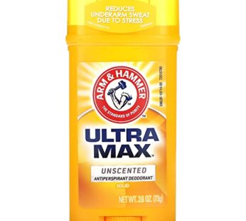 ARM & HAMMER ULTRAMAX Anti-Perspirant Deodorant Invisible Solid Unscented 2.60 oz
