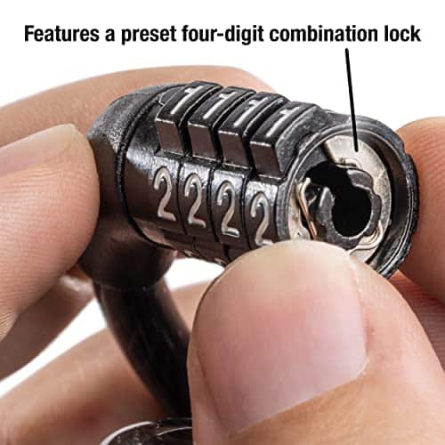 Master Lock Bike Lock Cable with Combination Black, 8143D - Image 2