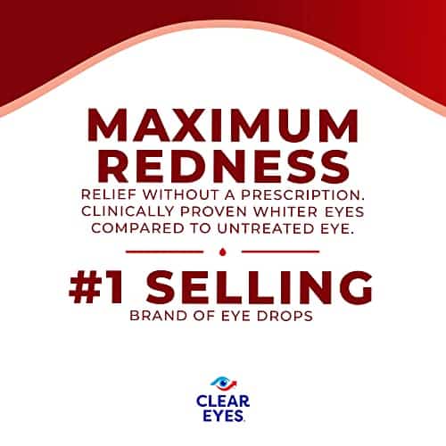 Clear Eyes Maximum Redness Eye Relief Eye Drops, 1 Fl Oz (Pack of 3) - Image 2