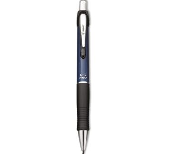 Pilot, G2 Pro Gel Roller Pen, Fine Point 0.7 mm, Blue Barrel, Black Ink