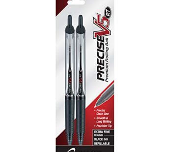 PILOT Precise V5 RT Refillable & Retractable Liquid Ink Rolling Ball Pens, Extra Fine Poin