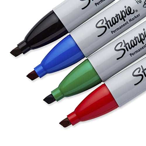 SHARPIE Permanent Markers, Chisel Tip, Classic Colors, 4 Count - Image 3