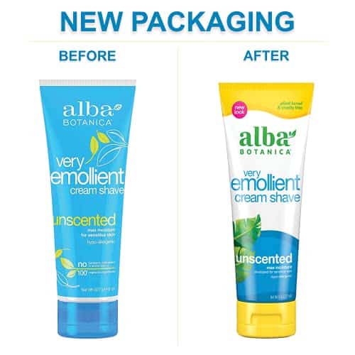 Alba Botanica Very Emollient Cream Shave, Unscented, 8 Oz - Image 2