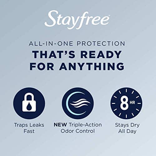 Stayfree Reg Maxi Pad c Size, 24 Count (Pack of 1), Regular - Image 7