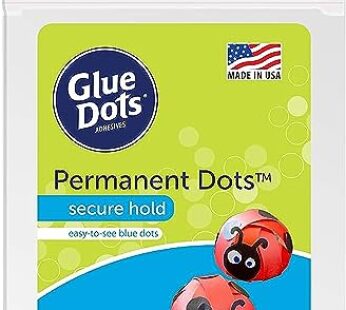 Permanent Glue Dots, Blue, Pack of 60