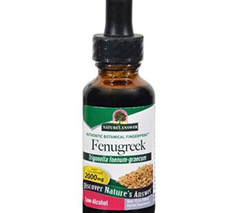 Nature’s Answer Fenugreek Seed with Organic Alcohol, 1-Fluid Ounce | Female Reproductive S