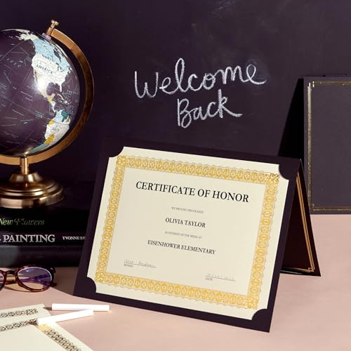 Gartner Studios Gold Foil Certificate Paper, Parchment Design, 80lb 8.5? x 11?, 15 Count - Image 5