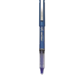 Pilot Precise V7 Stick Roller Ball Pen, Fine Point, 0.35 mm, Blue Barrel/Ink (35349), 12-C