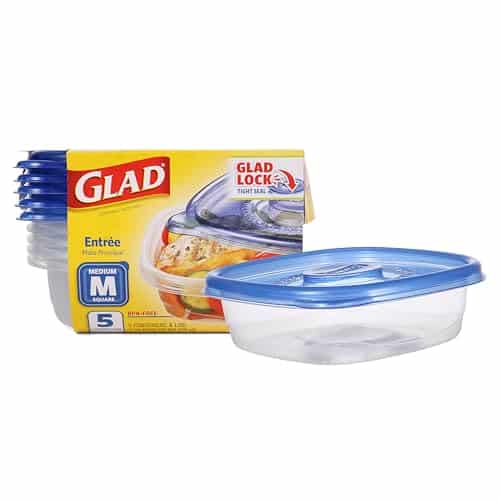 Glad Medium Square Food Storage Containers for Everyday Use | Medium Square Food Storage C