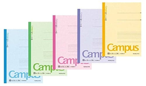 KOKUYO Campus Notebook, B 6mm Ruled, Semi-B5, 30 Sheets, 35 Lines, Pack of 5, 5 Colors, Ja - Image 2