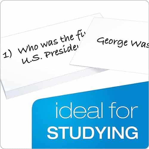 Oxford Blank Index Cards, 4" x 6", White, 100/Pack - Image 5