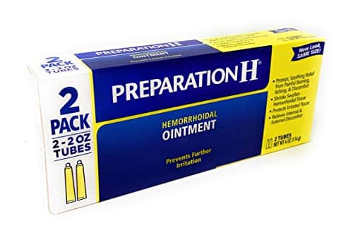 Preparation H Hemorrhoidal Ointment, 2-Ounce Tubes (Pack of 2)