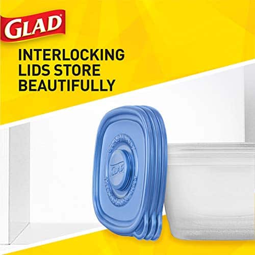 Glad Medium Square Food Storage Containers for Everyday Use | Medium Square Food Storage C - Image 5