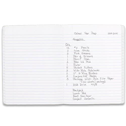 Mead Composition, Wide Ruled Comp Book, Writing Journal Notebook with Lined Paper, Home Sc - Image 3