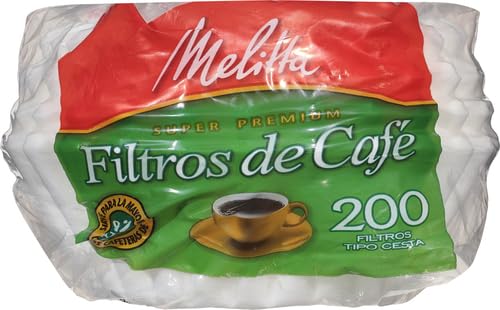 Melitta Basket Coffee Filters, White for 8-12 Cup , 200 ct - Image 3