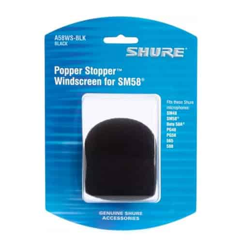 Shure A58WS-BLK Foam Windscreen for All Shure Ball Type Microphones, Black - Image 2